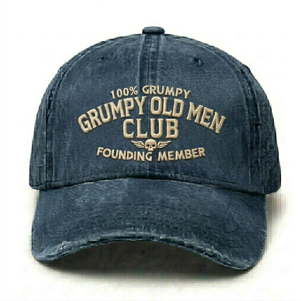 Grumpy Old Men Club Embroidery Cap