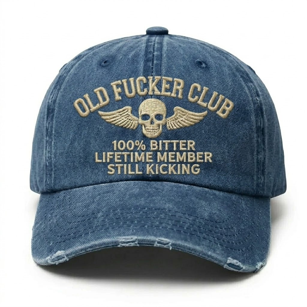 Old Fuckers Club Lifetime Member Embroidery Cap