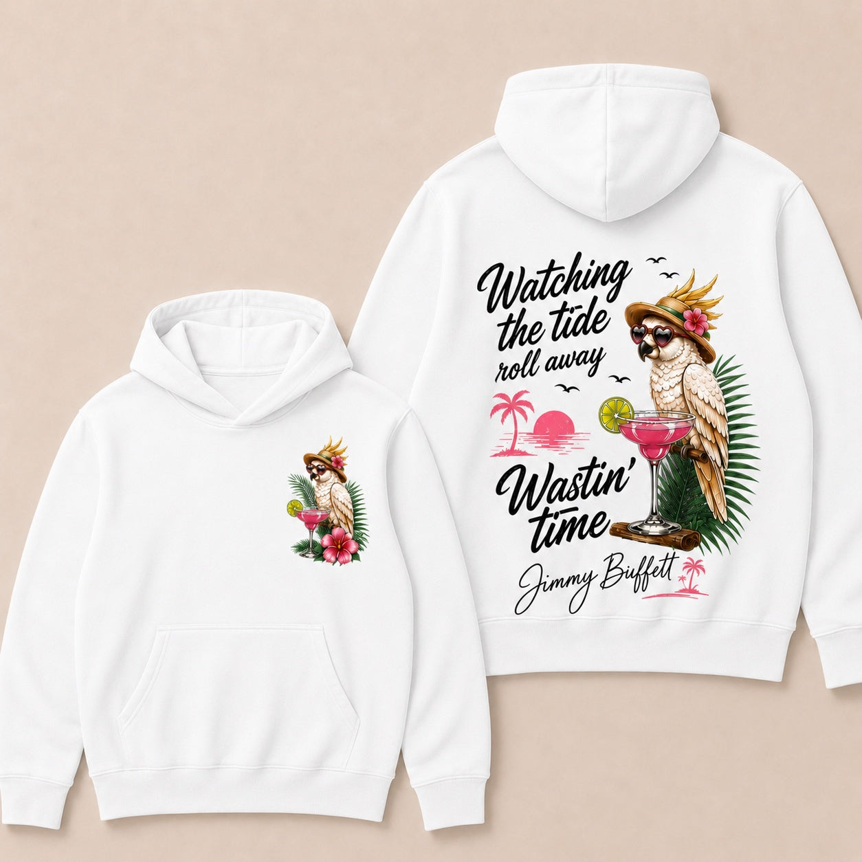 Jimmy Buffett Wasting Away Again In Margaritaville Hoodies