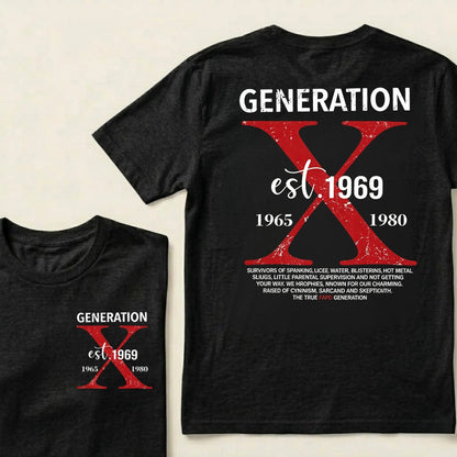 Custom Your Year Generation X 1965-1980 Vintage Graphic T-Shirt