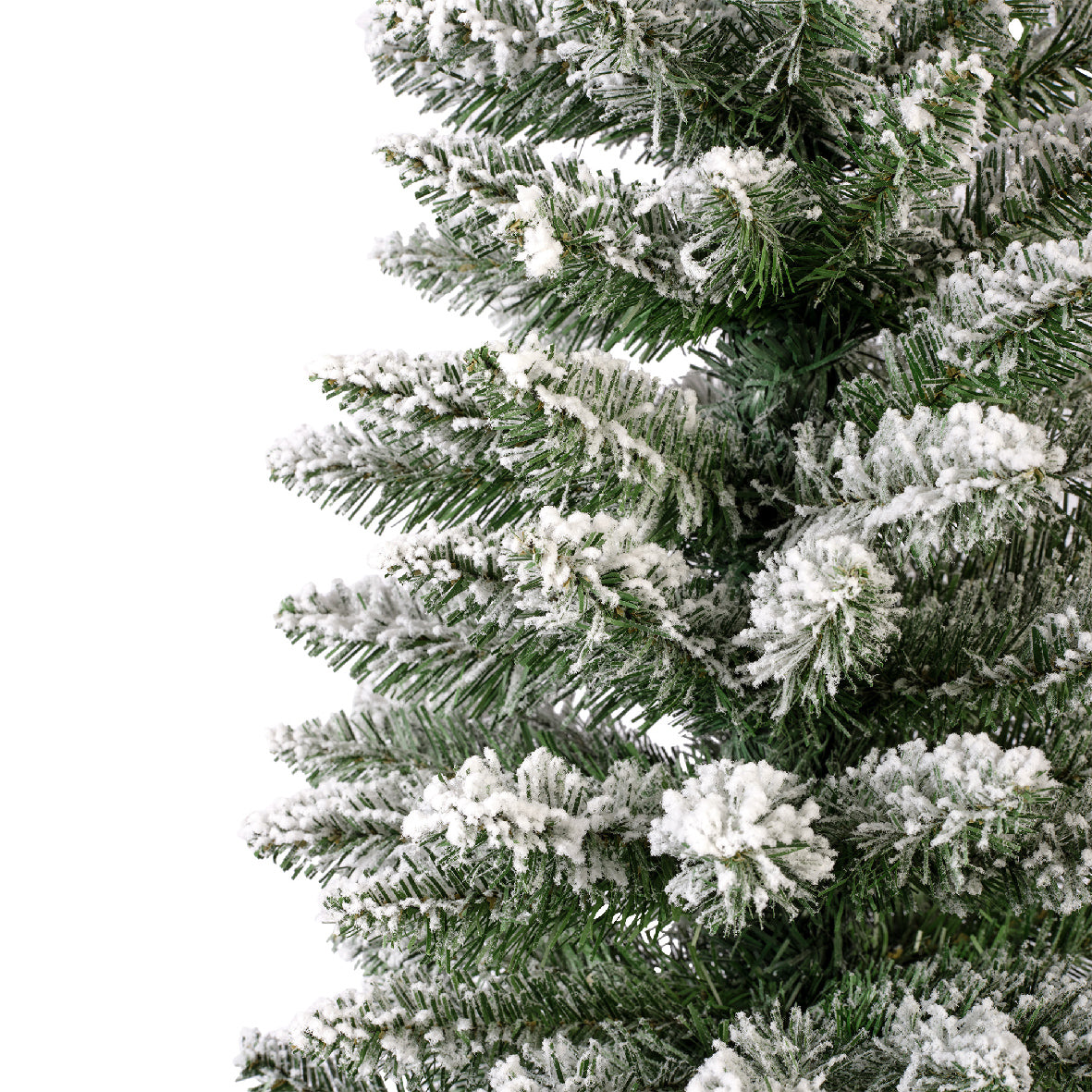 Snowy Pencil Pine Tree Unlit