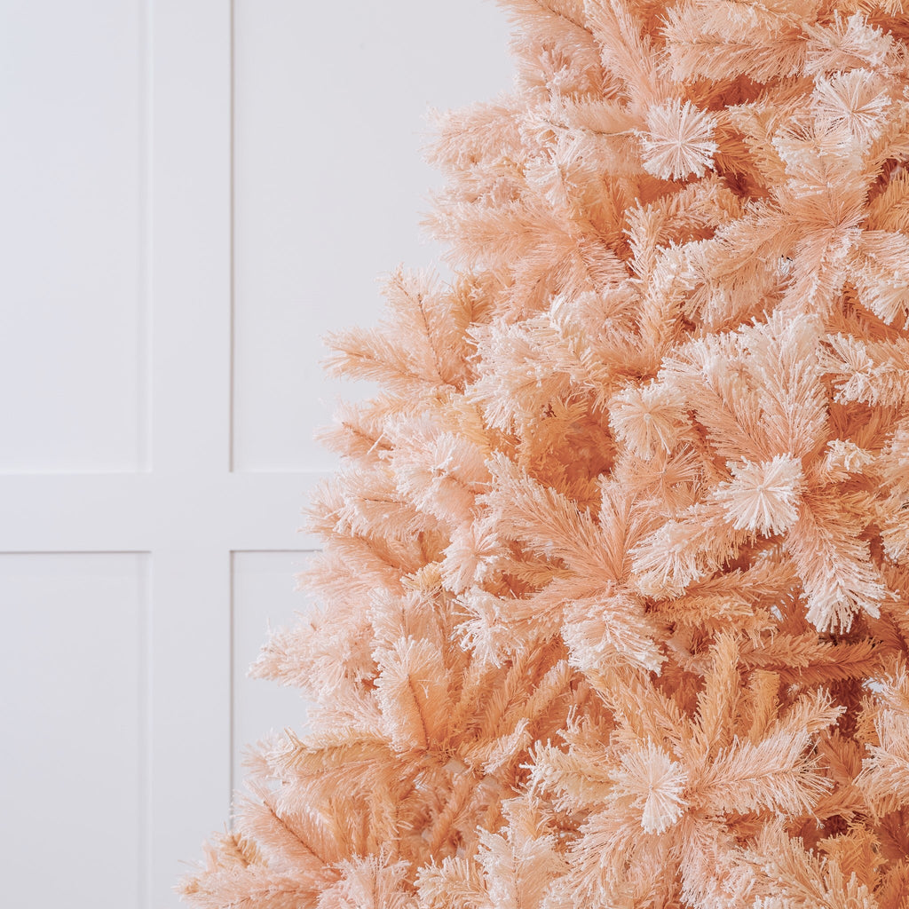 Paris Fir Snowy Pink Tree Unlit