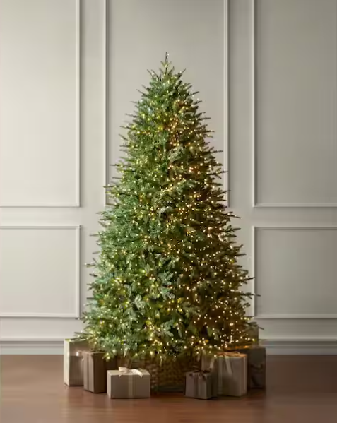 🔥 SMART Grand Duchess Twinkling Balsam Fir Flocked LED Pre-Lit Tree