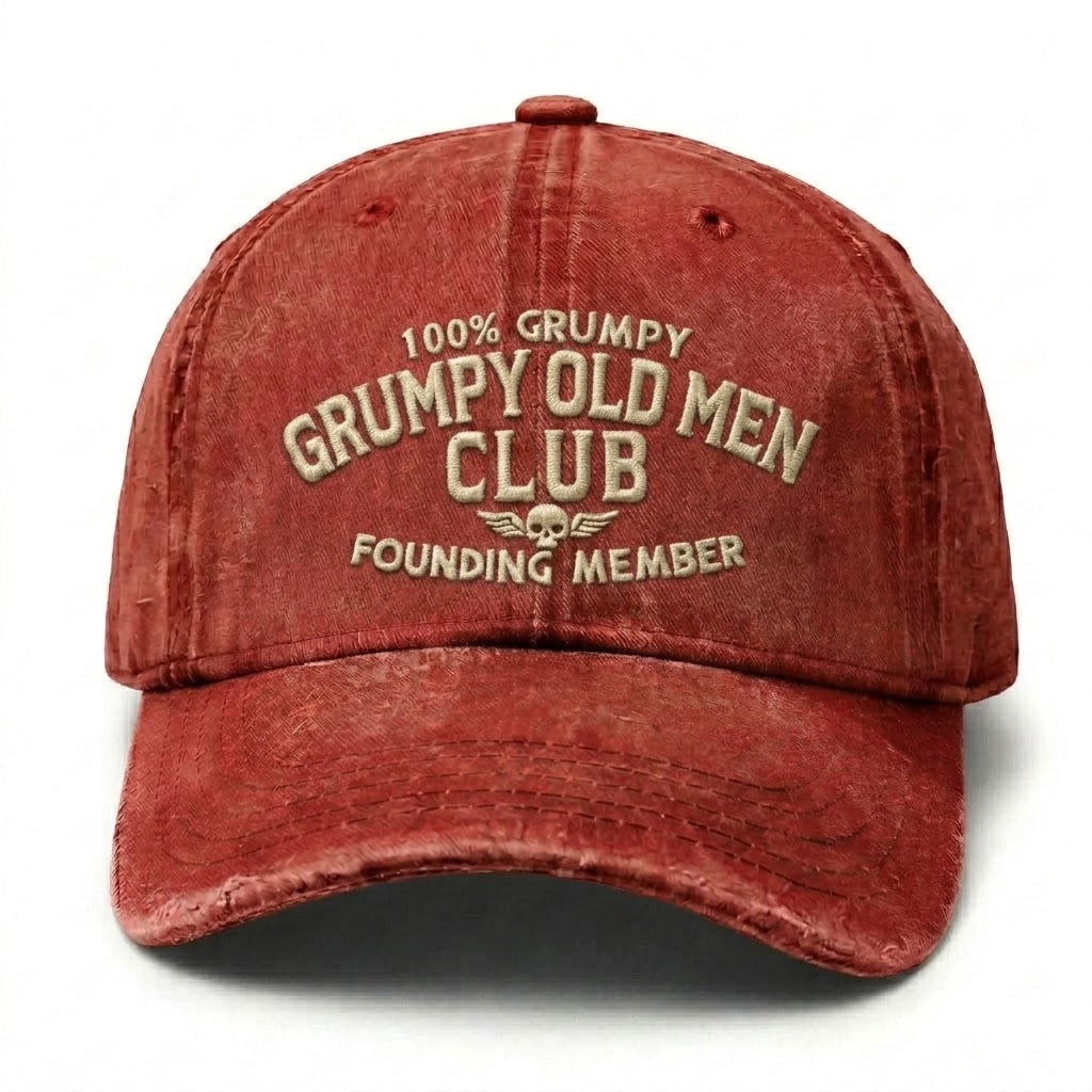 Grumpy Old Men Club Embroidery Cap