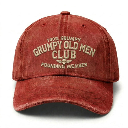Grumpy Old Men Club Embroidery Cap