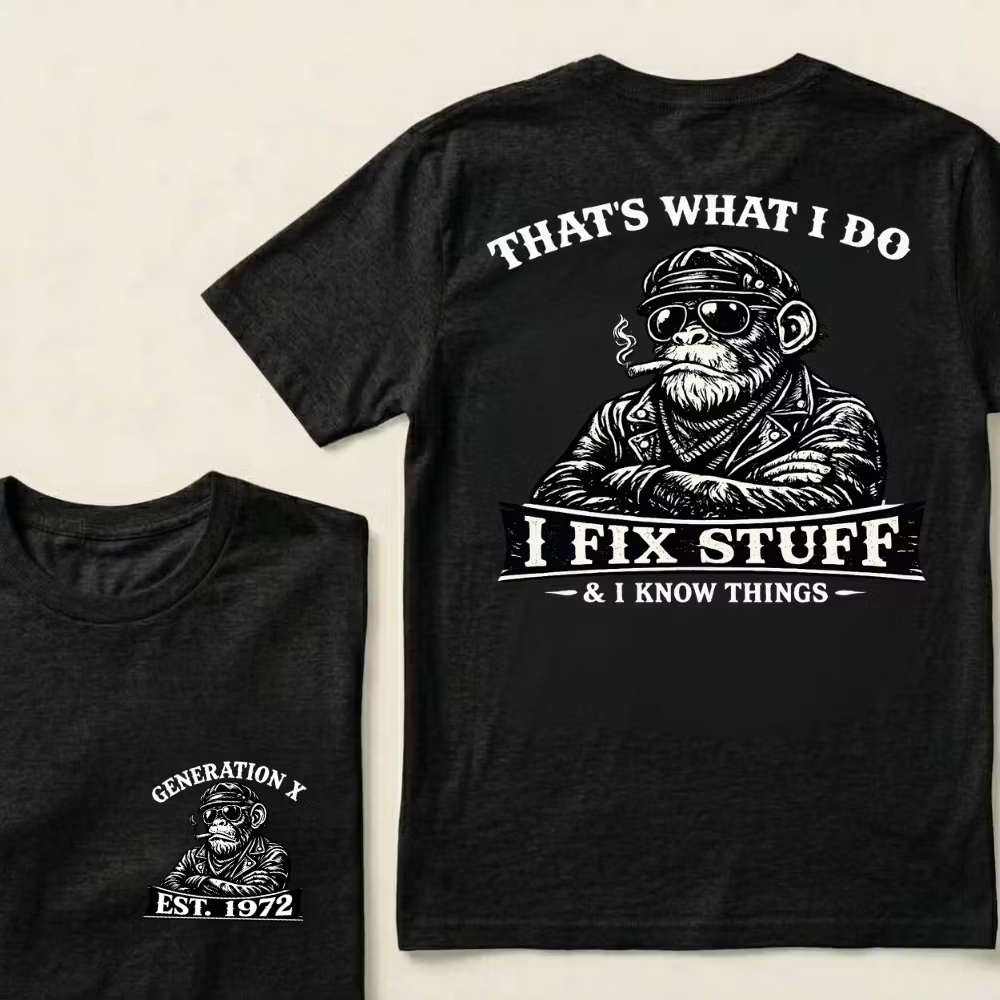 Custom Year That's What I Do I Fix Stuff & I Know Things T-shirt