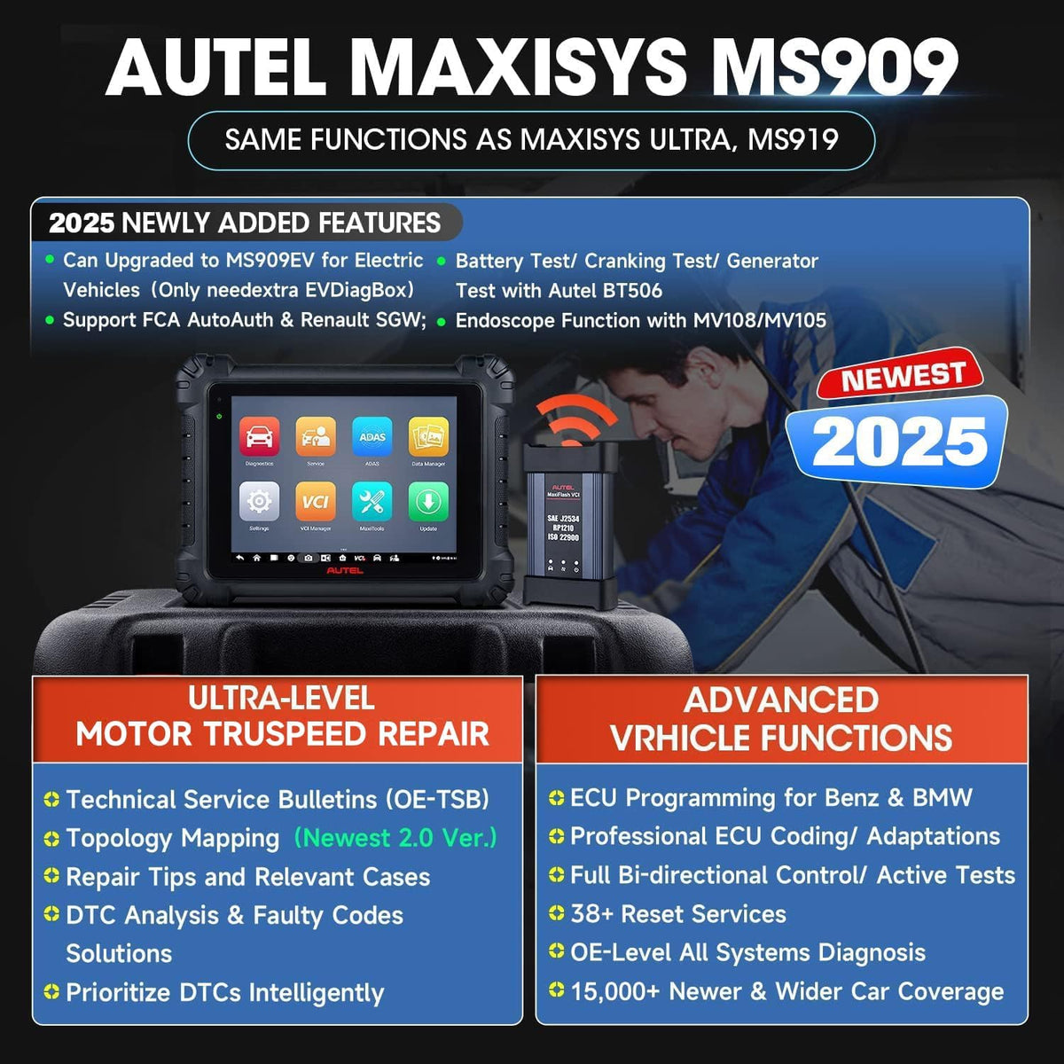 Autel MaxiSys MS909 Scanner
