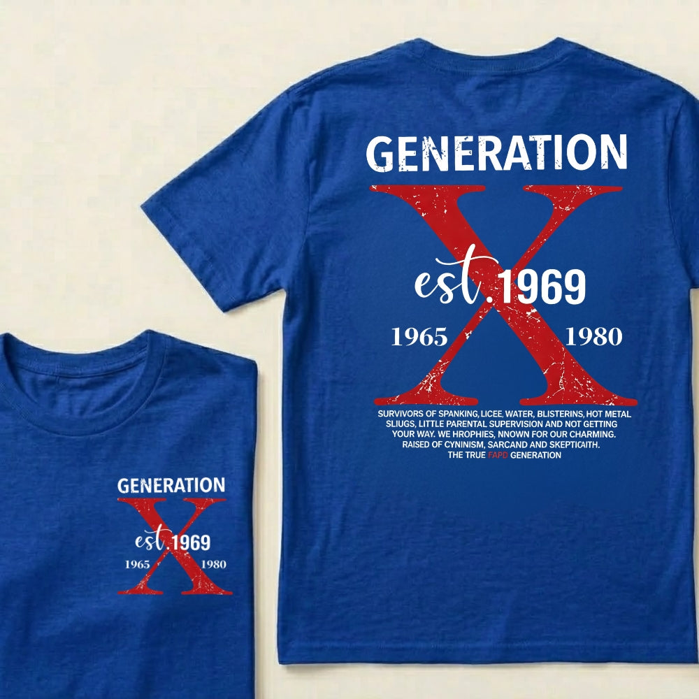 Custom Your Year Generation X 1965-1980 Vintage Graphic T-Shirt