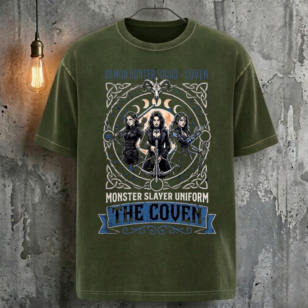 Demon Hunter Squad - Coven Monster Slayer Uniform The Coven Cool Fashion T-Shirt