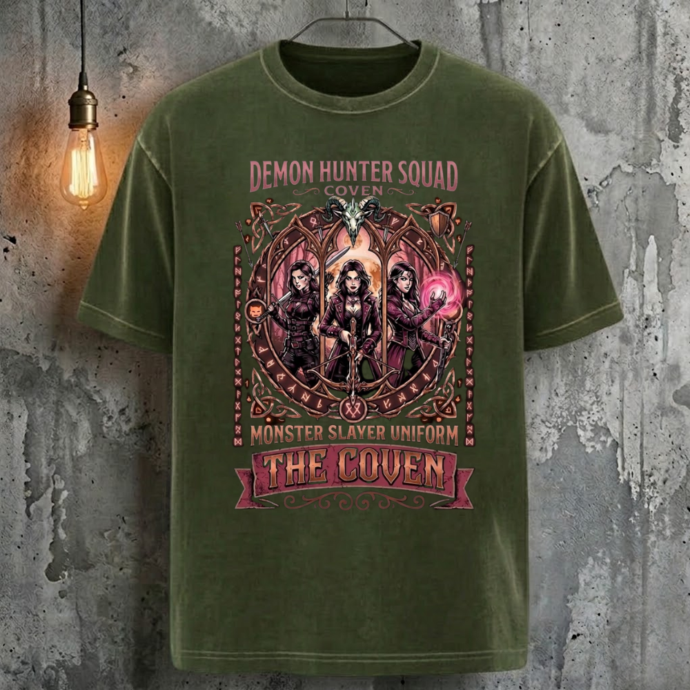 Demon Hunter Squad - Coven Monster Slayer Uniform The Coven Vintage Cool Fashion T-Shirt