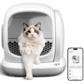 75L Large Smart Automatic Cat Litter Box Enclosure - APP Control, Self-Cleaning, Odor Removal, Anti-Pinch Design, Easy Installation for Multiple Cats, Smart Litter Box, Automatic Litter Box