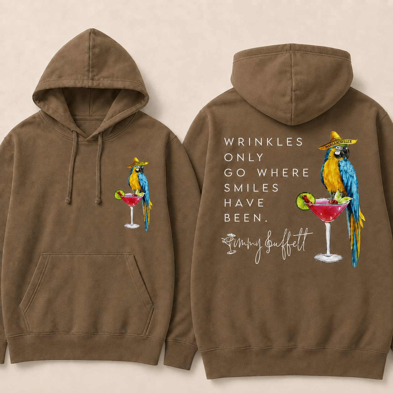 Wrinkles Only Go Where Smiles Have Been Hoodie
