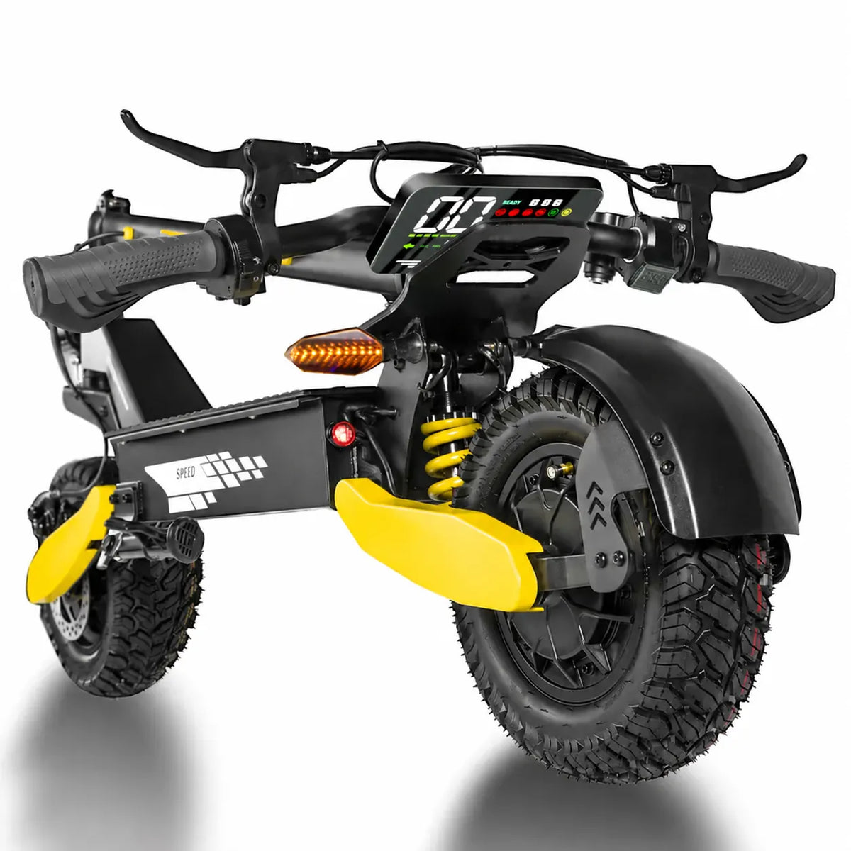 All-Terrain Dual-Motor Electric Scooter for Adults | 1200W Power | Up to 30 MPH | 20–40 Mile Range | 3-Second Folding | 330 lb Load Capacity | Dual Shock Absorption