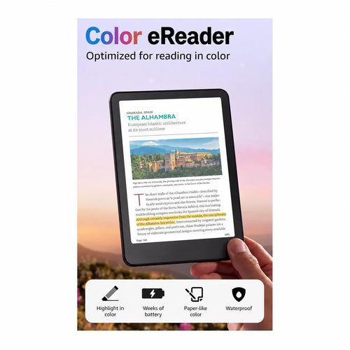 17.8 cm Colour eReader with OLED Display, Adjustable Warm Light, Colour Highlighting, 16 GB Storage and AMD Integrated Graphics