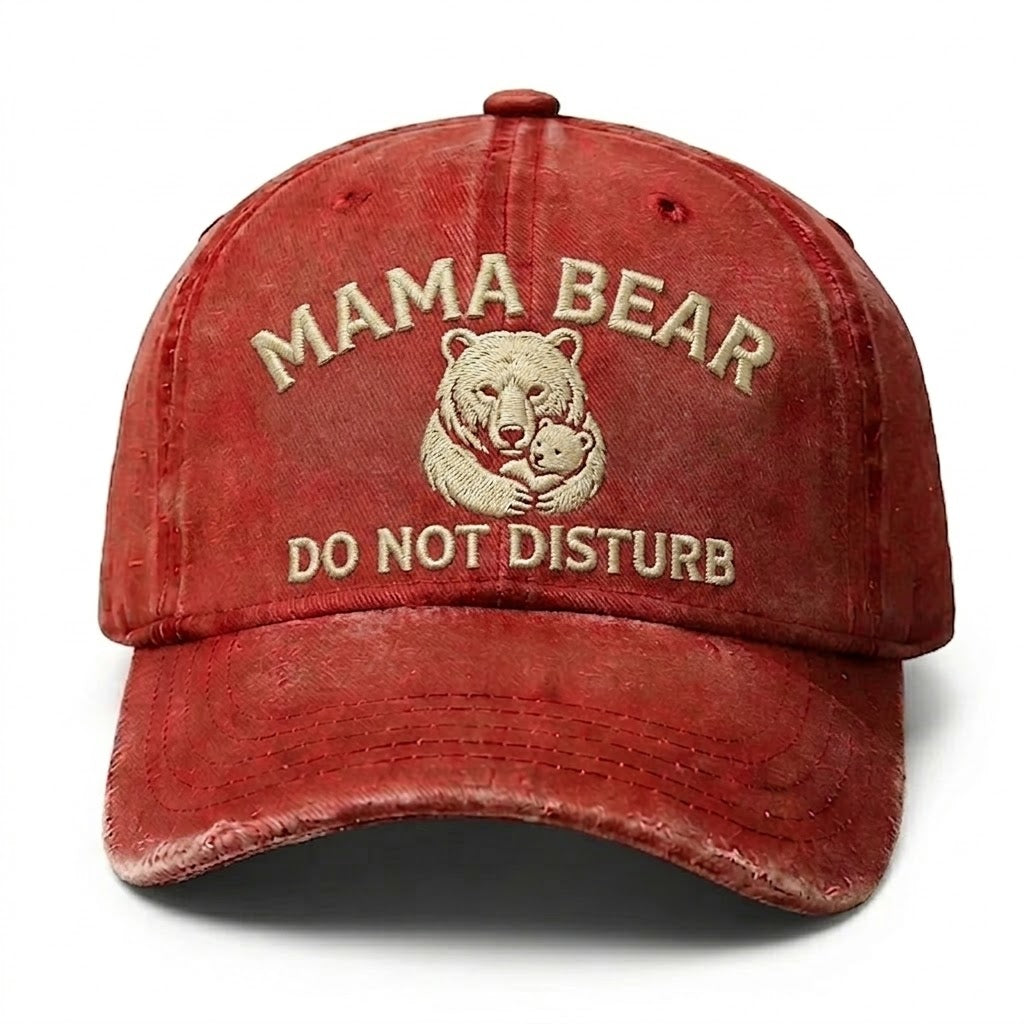 Mama Bear Don't Disturb Embroidery Cap
