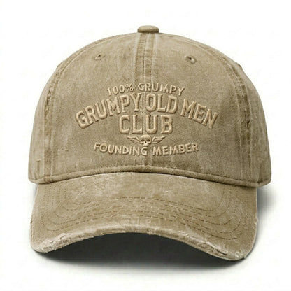 Grumpy Old Men Club Embroidery Cap