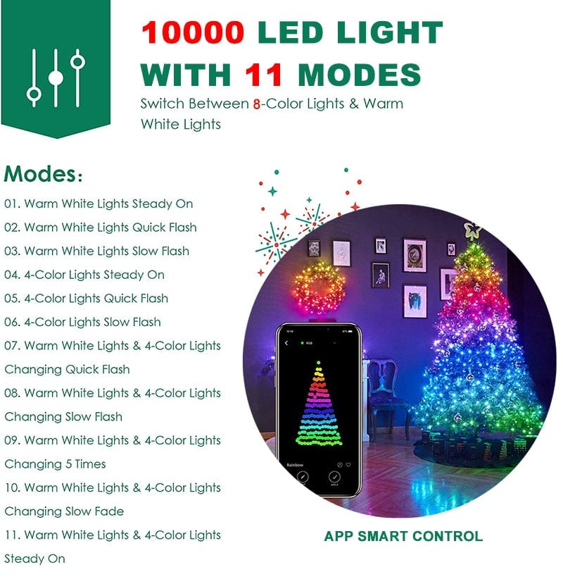 2026 Christmas Hot Sale Magical Remote Control Retractable Christmas Tree