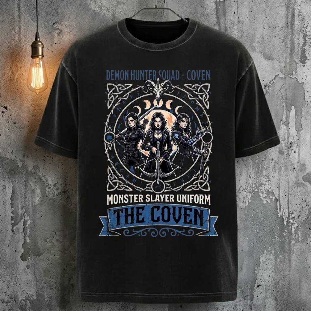 Demon Hunter Squad - Coven Monster Slayer Uniform The Coven Cool Fashion T-Shirt