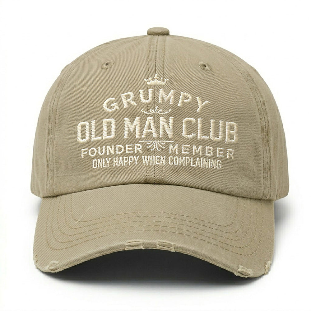 Grumpy Old Man Club Embroidery Cap