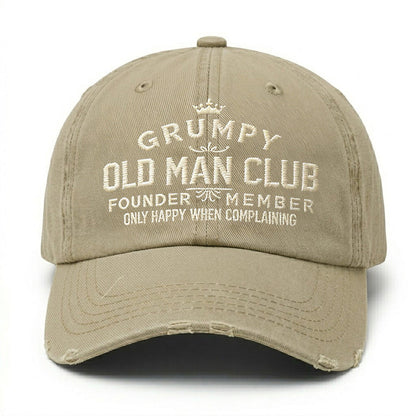 Grumpy Old Man Club Embroidery Cap
