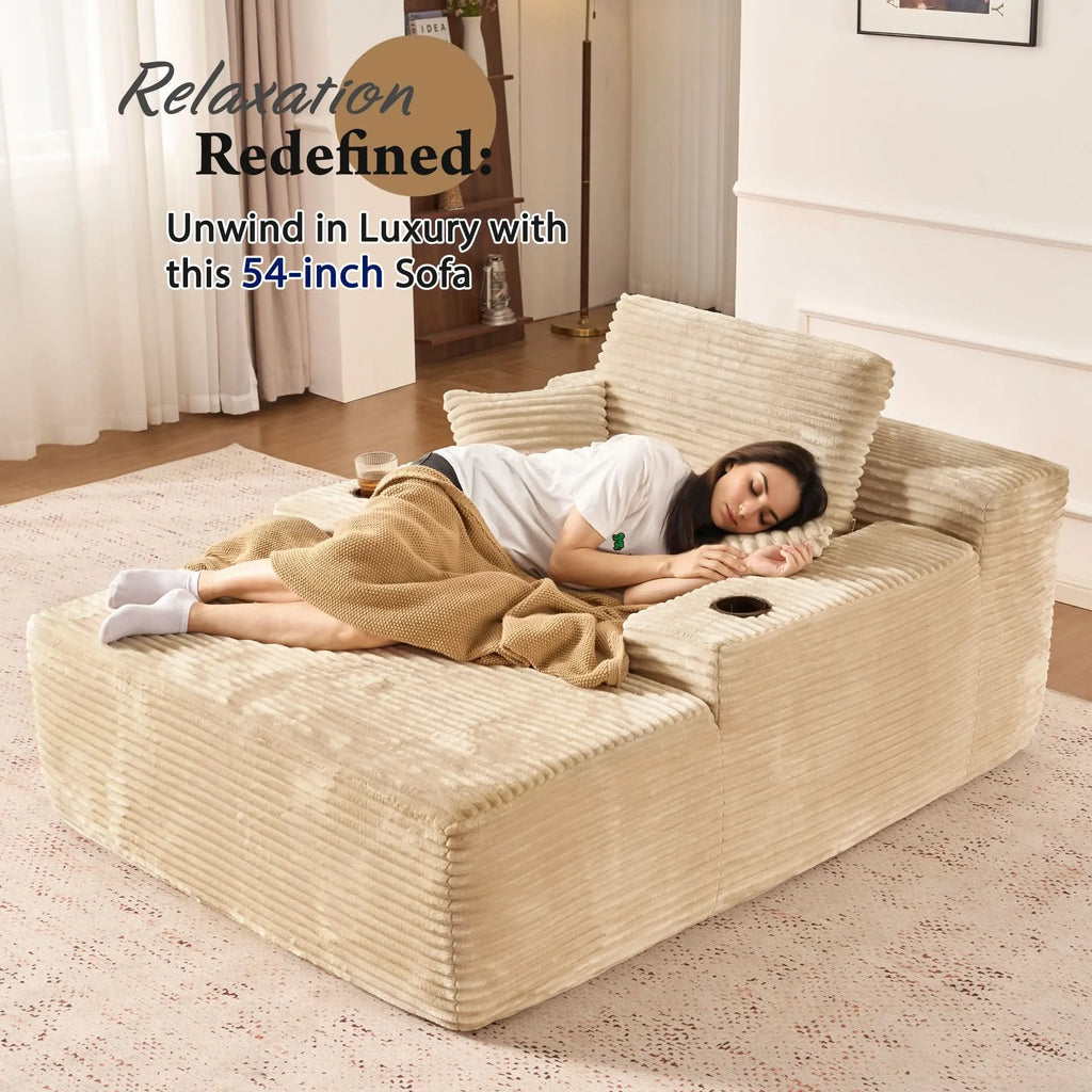🔥Chaise Lounge Chair with Cup Holders