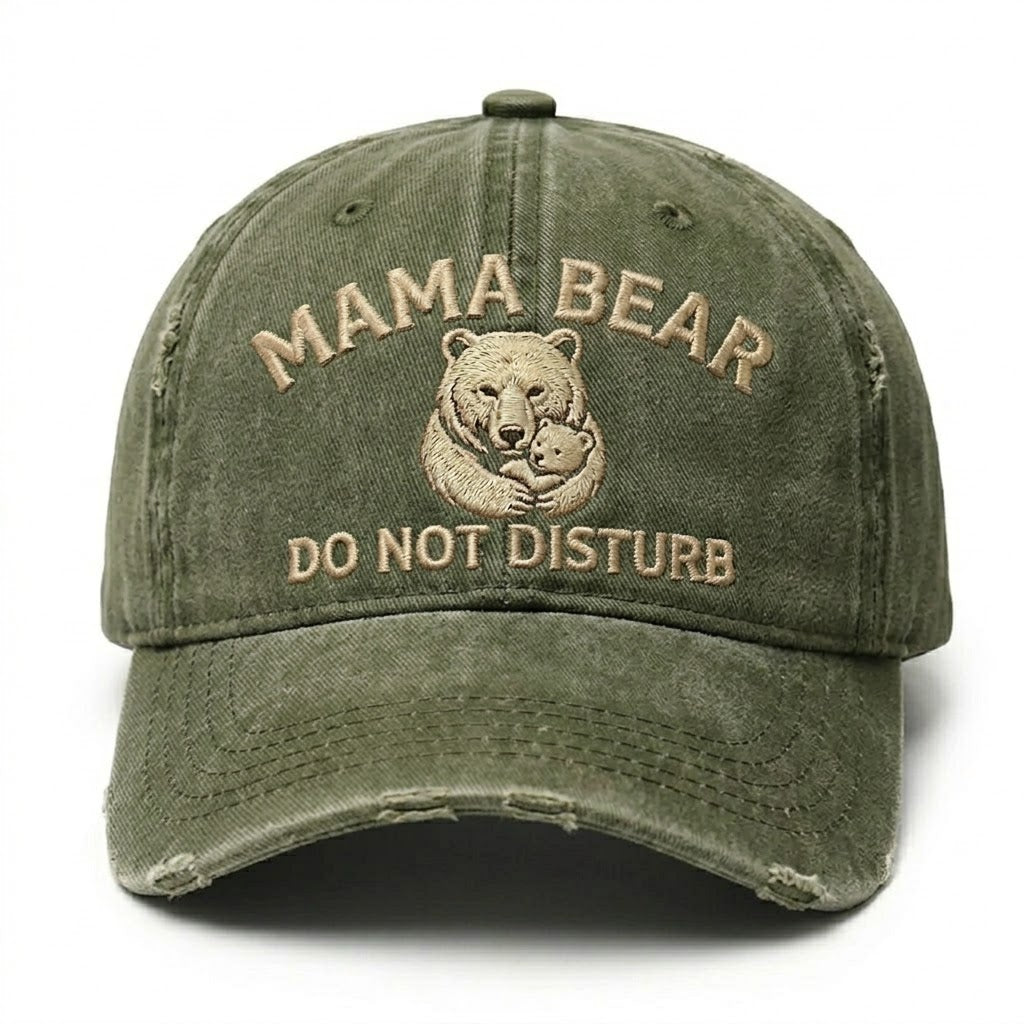 Mama Bear Don't Disturb Embroidery Cap