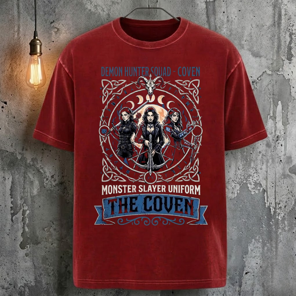 Demon Hunter Squad - Coven Monster Slayer Uniform The Coven Cool Fashion T-Shirt
