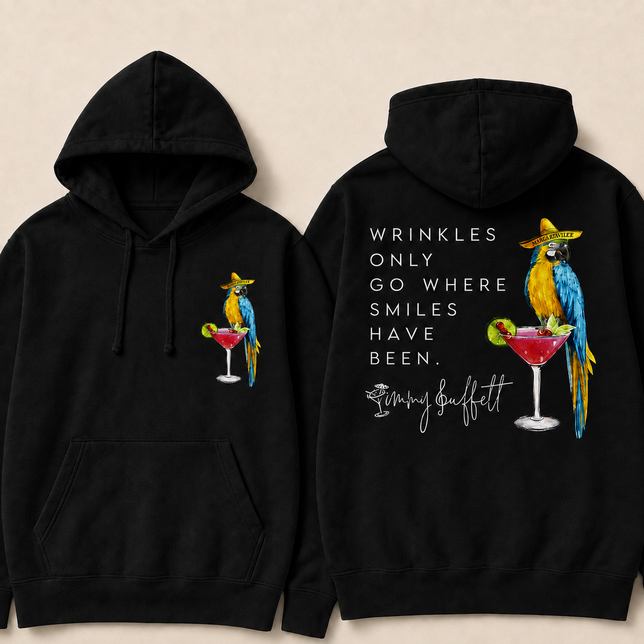 Wrinkles Only Go Where Smiles Have Been Hoodie