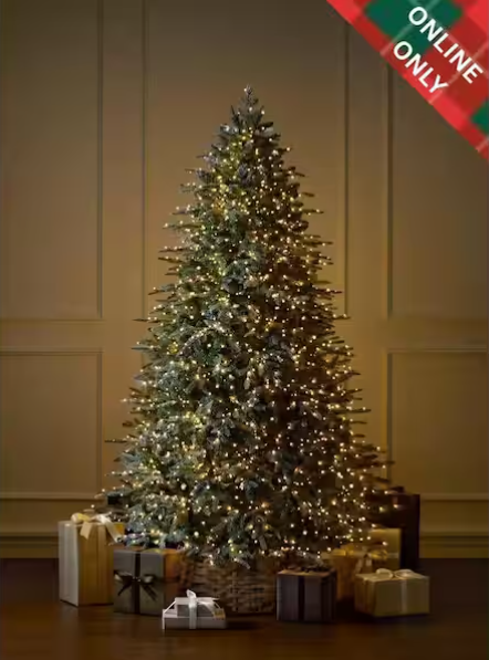 🔥 SMART Grand Duchess Twinkling Balsam Fir Flocked LED Pre-Lit Tree