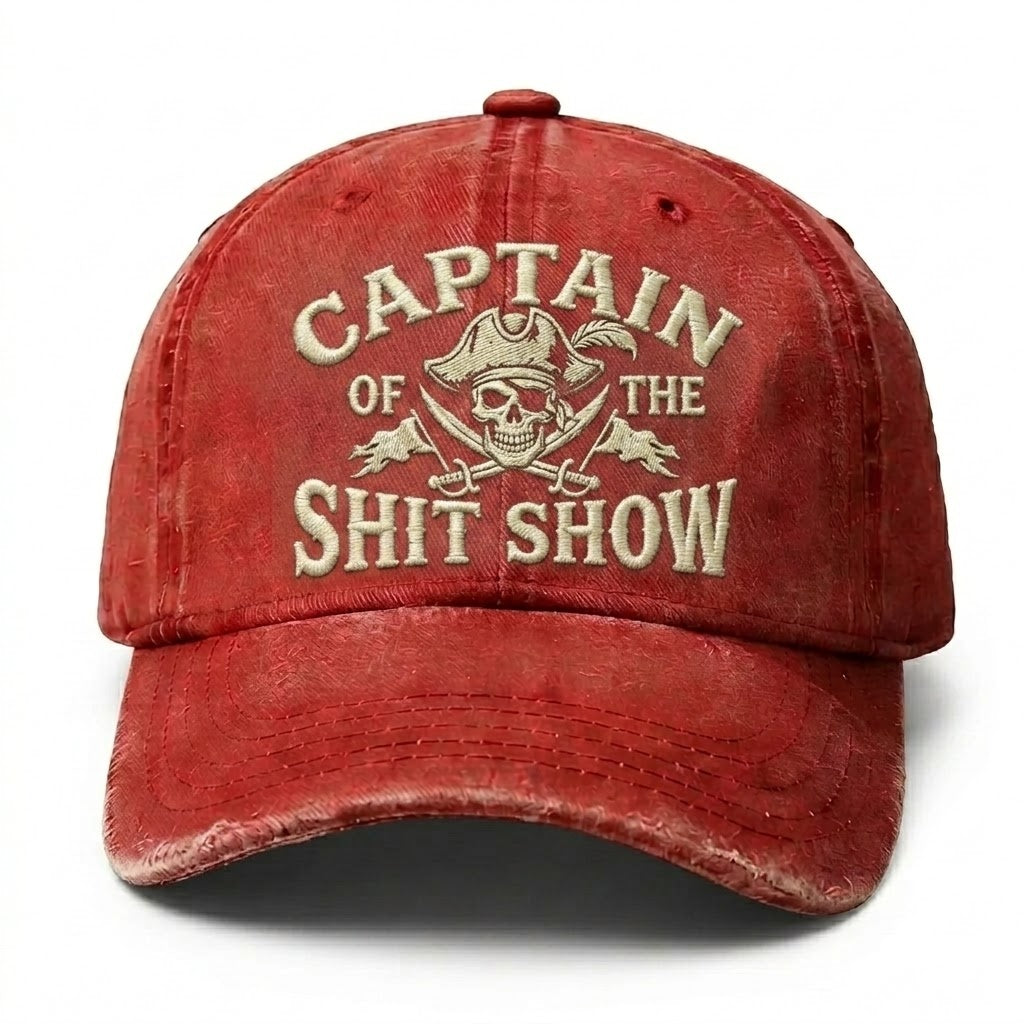 Captain Of The Shit Show Embroidery Cap