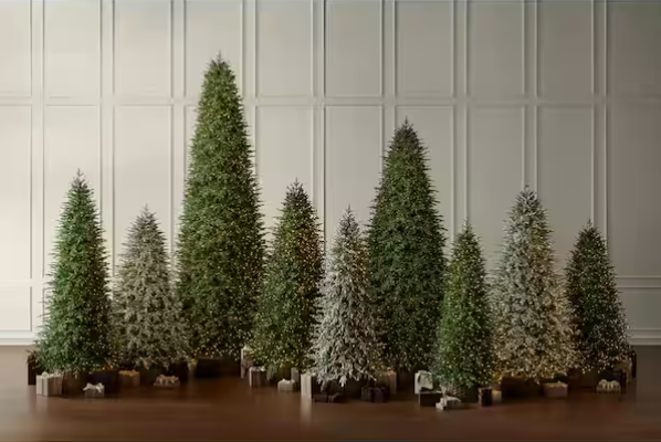 🔥 SMART Grand Duchess Twinkling Balsam Fir Flocked LED Pre-Lit Tree