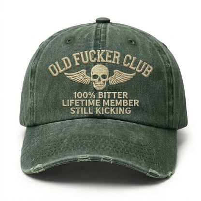 Old Fuckers Club Lifetime Member Embroidery Cap