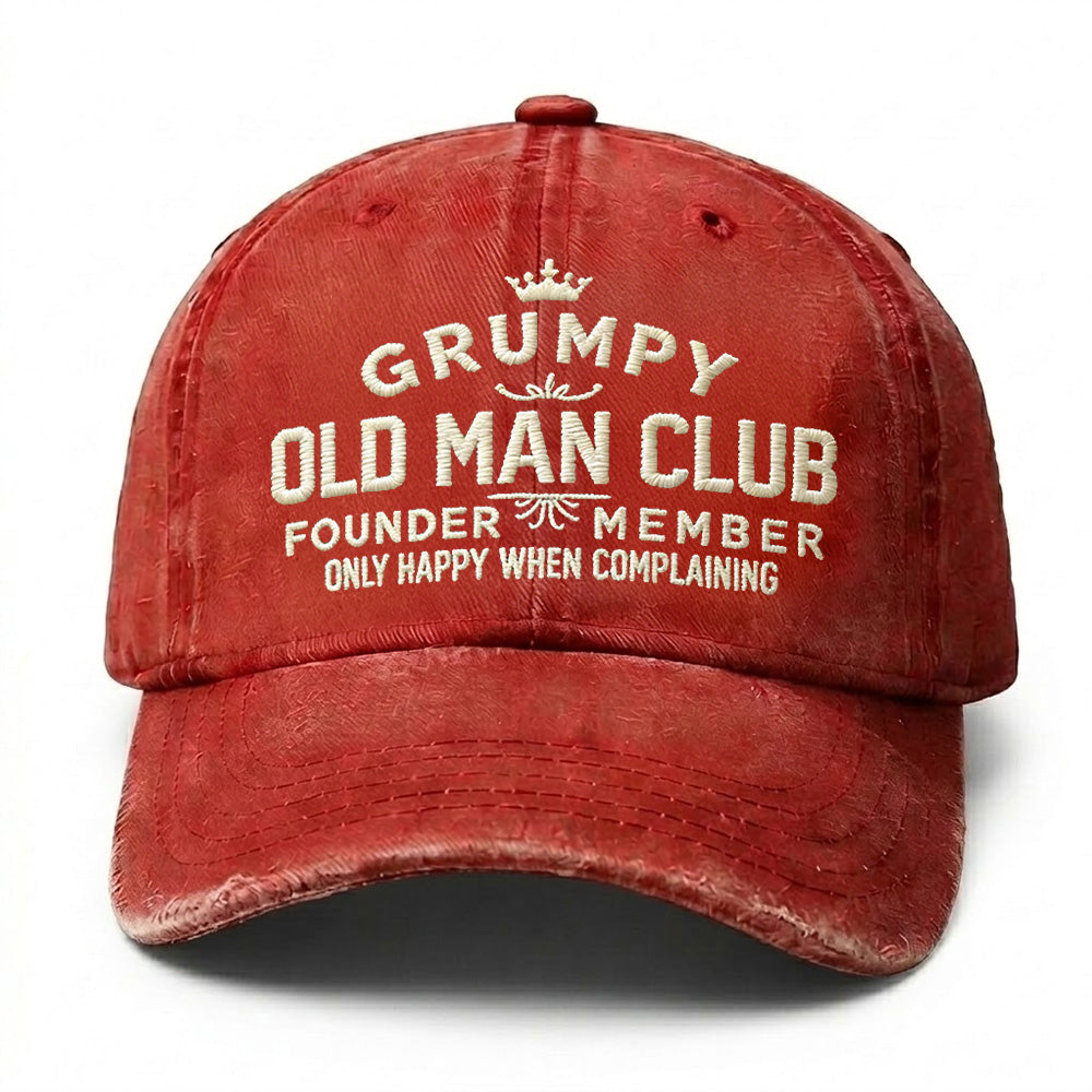 Grumpy Old Man Club Embroidery Cap