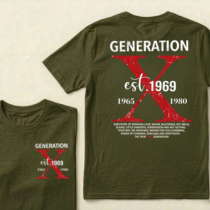 Custom Your Year Generation X 1965-1980 Vintage Graphic T-Shirt