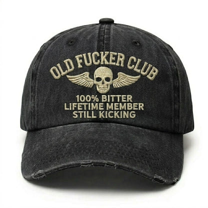 Old Fuckers Club Lifetime Member Embroidery Cap