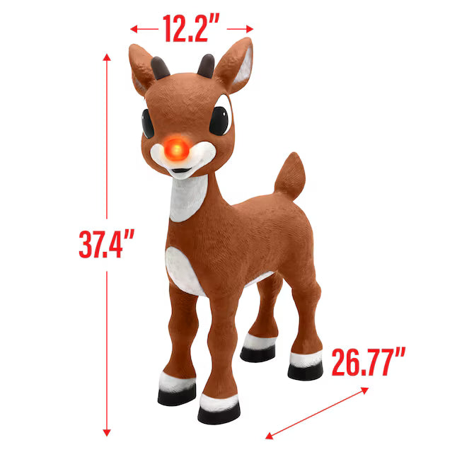 1K+ bought last week Rudolph the Red-Nosed Reindeer 3.1-ft