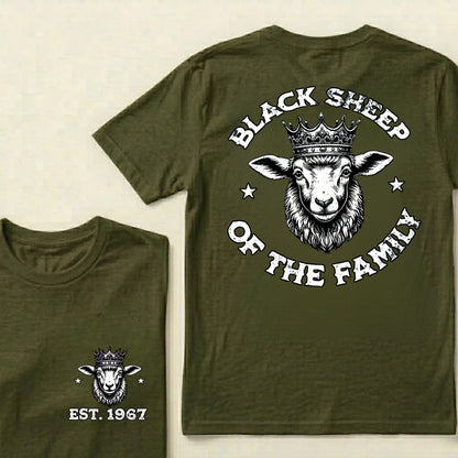 Custom Year Black Sheep of the Family Graphic T-Shirt