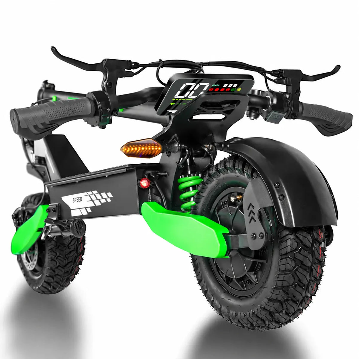 All-Terrain Dual-Motor Electric Scooter for Adults | 1200W Power | Up to 30 MPH | 20–40 Mile Range | 3-Second Folding | 330 lb Load Capacity | Dual Shock Absorption
