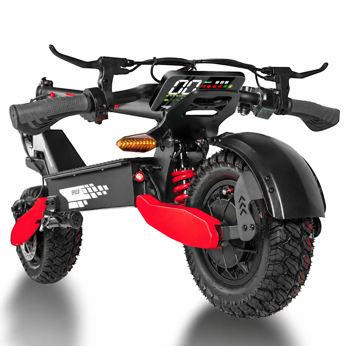 All-Terrain Dual-Motor Electric Scooter for Adults | 1200W Power | Up to 30 MPH | 20–40 Mile Range | 3-Second Folding | 330 lb Load Capacity | Dual Shock Absorption