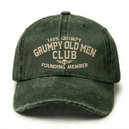 Grumpy Old Men Club Embroidery Cap