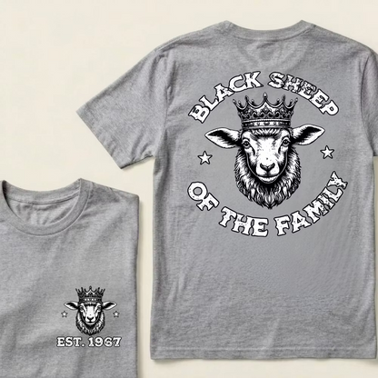 Custom Year Black Sheep of the Family Graphic T-Shirt