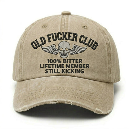 Old Fuckers Club Lifetime Member Embroidery Cap