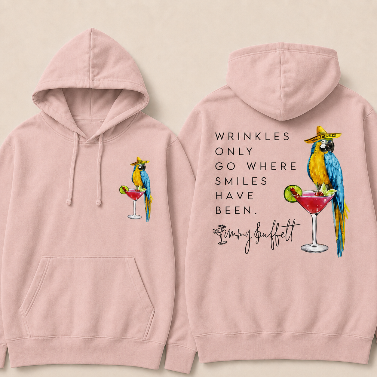 Wrinkles Only Go Where Smiles Have Been Hoodie