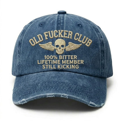 Old Fuckers Club Lifetime Member Embroidery Cap