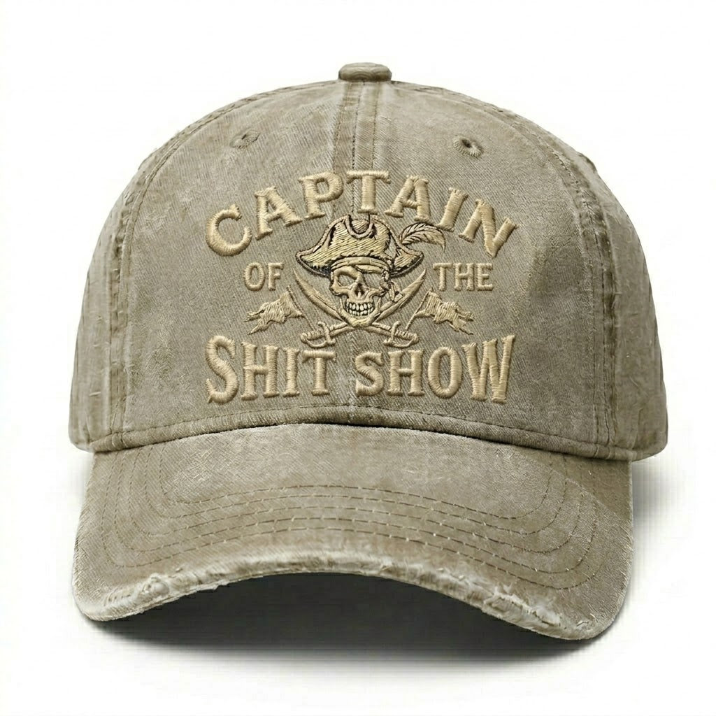 Captain Of The Shit Show Embroidery Cap