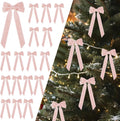Senjie Velvet Bows for Christmas Tree, Christmas Bows for Gift Wrapping