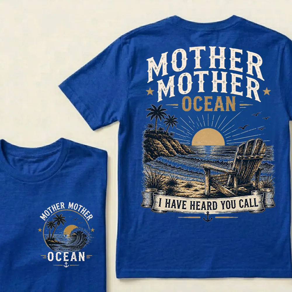 Mother Mother Ocean — I Have Heard You Call Vintage Beach Crew Neck T-Shirt
