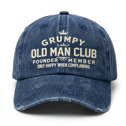 Grumpy Old Man Club Embroidery Cap