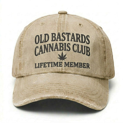 Old Bastards Cannabis Club Lifetime Member Embroidered Cap