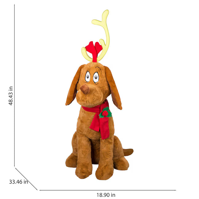 Grinch 4-ft Dr. Seuss Max Musical Animatronic with Batteries Included